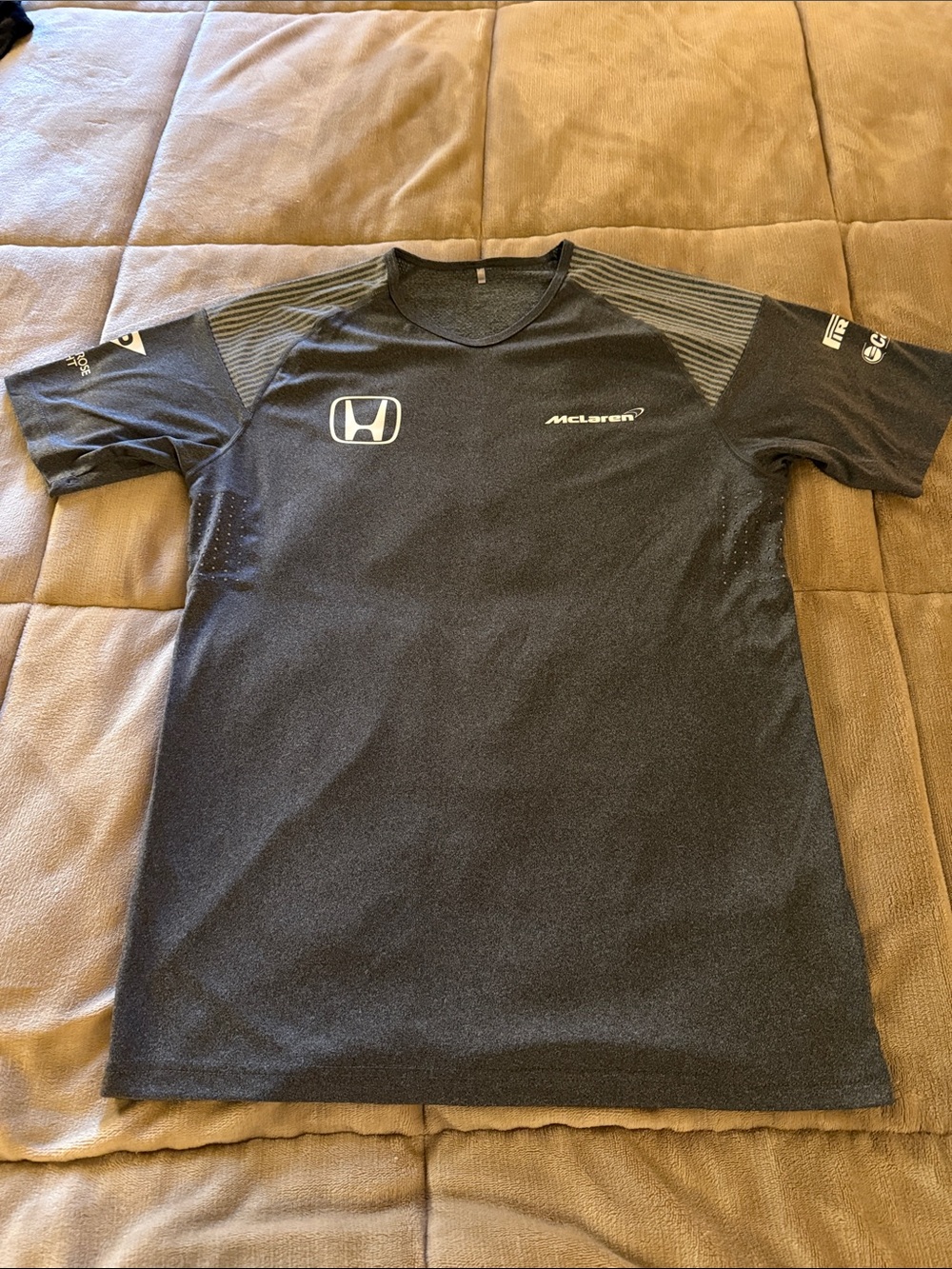 McLaren Honda Logo Performance Tee - Black/Gray